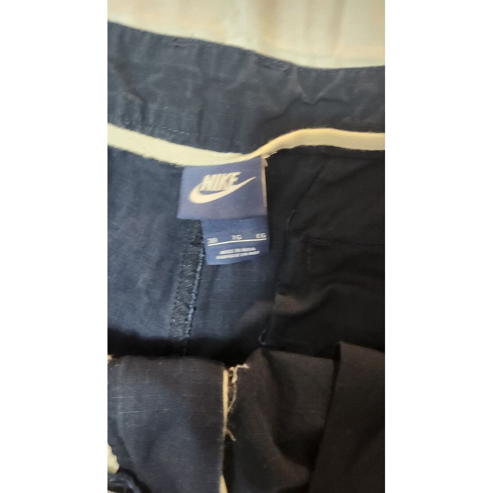 Nike Cargo Shorts Mens 38 Navy Multi Pockets Cotton Canvas - Picture 4 of 9